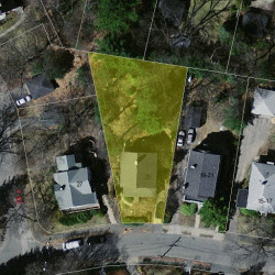 25 Hillside Rd, Newton MA  02461-1421 aerial view