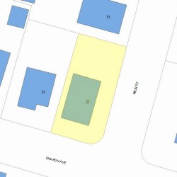 29 Sharon Ave, Newton MA  02466-2522 plot plan