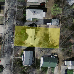 78 Cloverdale Rd, Newton MA 02461-1811 aerial view