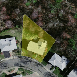 66 Nardell Rd, Newton MA  02459-2821 aerial view