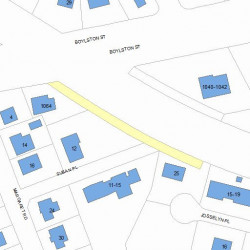 1060 Boylston St, Newton MA  02461-1316 plot plan