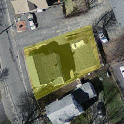 129 Edinboro St, Newton MA  02460-1337 aerial view