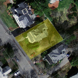 14 Sterling St, Newton MA  02465-2615 aerial view