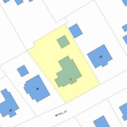 31 Sewall St, Newton MA  02465-2612 plot plan