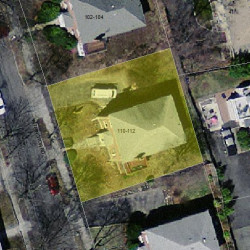110 Withington Rd, Newton MA  02460-2040 aerial view