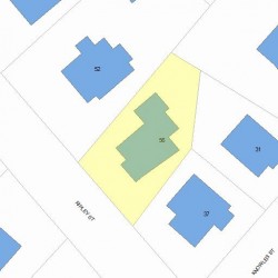 56 Ripley St, Newton MA 02459-2207 plot plan