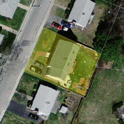 104 Farwell St, Newton MA 02460-1067 aerial view