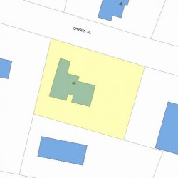 48 Cherry Pl, Newton MA 02465-1506 plot plan
