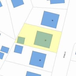 25 Rowe St, Newton MA 02466-1516 plot plan