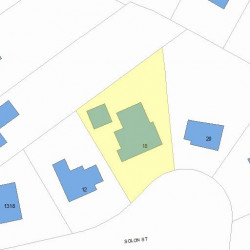 18 Solon St, Newton MA 02461-1827 plot plan