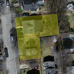 26 Winona St, Newton MA  02466-1418 aerial view