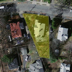 20 Hillside Rd, Newton MA  02461-1422 aerial view