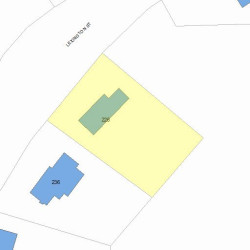 226 Lexington St, Newton MA 02466-1304 plot plan