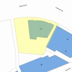 776 Beacon St, Newton MA 02459-1963 plot plan