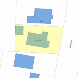 275 Parker St, Newton MA 02459-2671 plot plan
