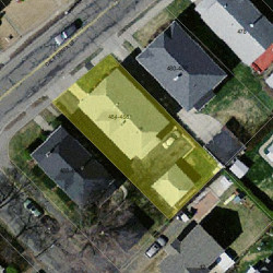 486 California St, Newton MA  02460-1254 aerial view