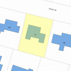 146 Fairway Dr, Newton MA 02465-1715 plot plan