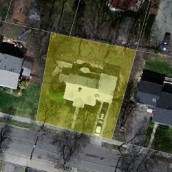 171 Fairway Dr, Newton MA 02465-1714 aerial view