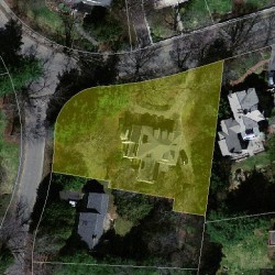 44 Fairfax St, Newton MA  02465-2607 aerial view