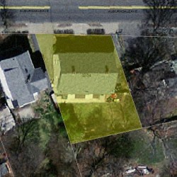 32 Auburndale Ave, Newton MA 02465-1404 aerial view