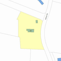 295 Dudley Rd, Newton MA 02459-2831 plot plan