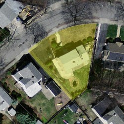 66 Upham St, Newton MA  02465-1520 aerial view
