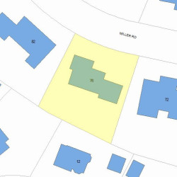 76 Miller Rd, Newton MA  02459-2436 plot plan