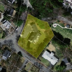 78 Hawthorne Ave, Newton MA 02466-2806 aerial view