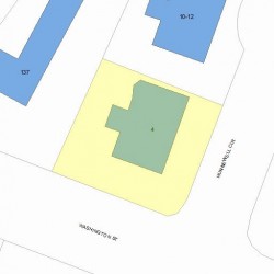 4 Hunnewell Cir, Newton MA 02458-2218 plot plan