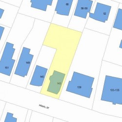 143 Pearl St, Newton MA 02458-1443 plot plan