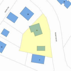 16 Islington Rd, Newton MA 02466-1006 plot plan