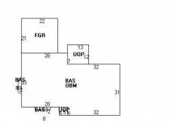 40 Ruane Rd, Newton MA  02465-2628 floor plan
