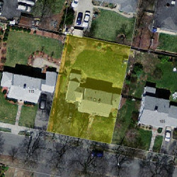 111 Fairway Dr, Newton MA 02465-1714 aerial view