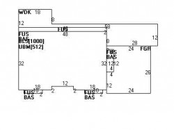 44 Cross Hill Rd, Newton MA  02459-3121 floor plan