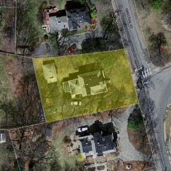 153 Hancock St, Newton MA 02466-2218 aerial view