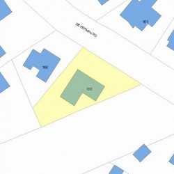 160 Dickerman Rd, Newton MA 02461-1304 plot plan