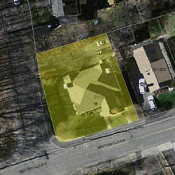 233 Newtonville Ave, Newton MA 02458-1828 aerial view