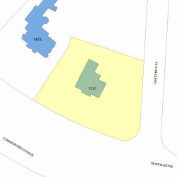 1395 Commonwealth Ave, Newton MA  02465-2829 plot plan