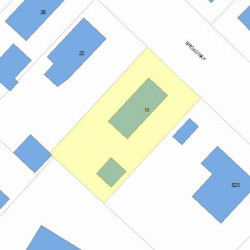 16 Broadway Ter, Newton MA 02460-1404 plot plan