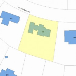 177 Baldpate Hill Rd, Newton MA 02459-2853 plot plan
