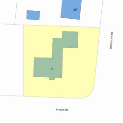 10 Elinor Rd, Newton MA 02461-1833 plot plan