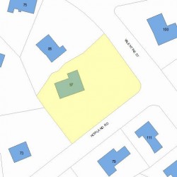 97 Valentine St, Newton MA 02465-3019 plot plan