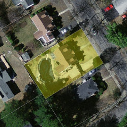 185 Christina St, Newton MA 02461-1915 aerial view