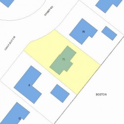 73 Spiers Rd, Newton MA  02459-3716 plot plan