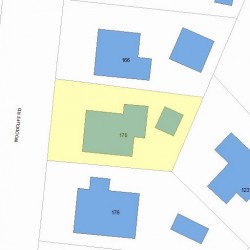 170 Woodcliff Rd, Newton MA 02461-1839 plot plan