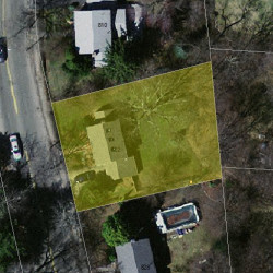 822 Walnut St, Newton MA  02459-1717 aerial view