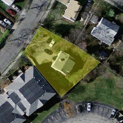 47 Colella Rd, Newton MA  02459-3623 aerial view