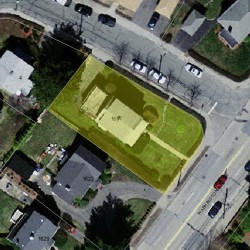 1617 Washington St, Newton MA 02465-2229 aerial view