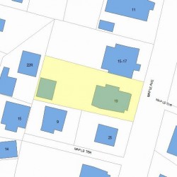 19 Maple Ave, Newton MA 02458-1917 plot plan