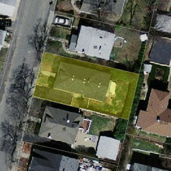 72 Tolman St, Newton MA  02465-1020 aerial view